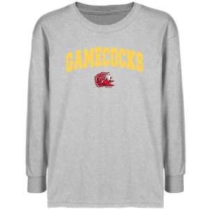 Jacksonville State Gamecocks Youth Ash Logo Arch T shirt   