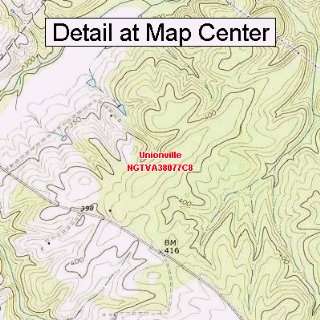  USGS Topographic Quadrangle Map   Unionville, Virginia 