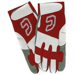  Team Combat Youth Ultra Dry Mesh Batting Gloves RED/WHITE 