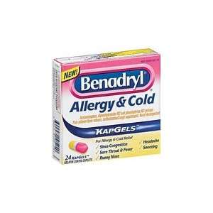  Benadryl Allergy & Cold Kapgels 24