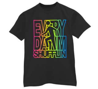   Im Shufflin Song T Shirt Shuffling LMFAO lyrics everyday neon colors
