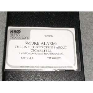  VHS, Smoke Alarm The Unfiltered Truth About Cigarettes 