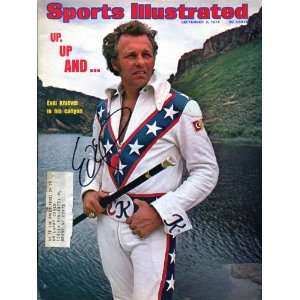  Evil Knievel Autographed September 2, 1974 Sports 