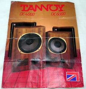 TANNOY DC4000 DC6000 Loudspeakers Promotional AD  