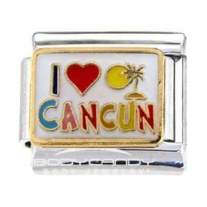  Rainbow I Love Cancun Italian Charm Jewelry