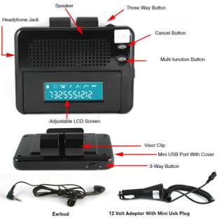 Bluetooth Handsfree Car Kit Speaker for ALL CellPHONE  