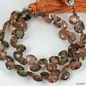 Natural Andalusite Garnet Briolette Beads   Untreated Gemstone  