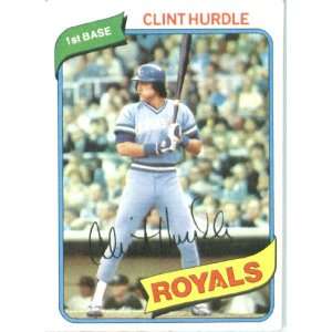  1980 Topps # 525 Clint Hurdle Kansas City Royals Baseball 