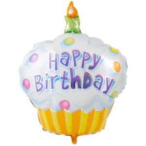   Destination Happy Birthday Cupcake Jumbo Foil Balloon 