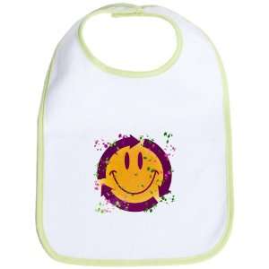  Baby Bib Kiwi Recycle Symbol Smiley Face 