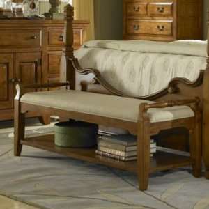  Attic Heirlooms Heritage Bed Bench   Broyhil 4177 296 