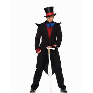    Majestic black suit magician attire costume outfit 