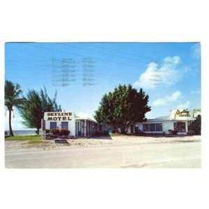  Skyline Motel Postcard Fort Myers Beach Florida 1960 