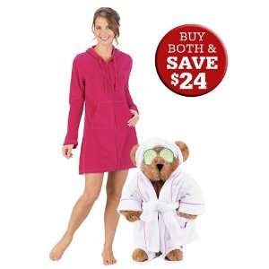    15 Spa Ma Bear and MED Cotton Terry Hoodie Gift Set Toys & Games