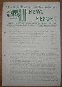 Anti Communist Soviet November December 1957 ILB News Report No 6 