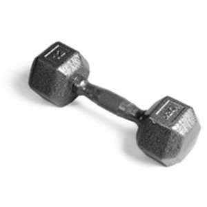 Pro Hex Dumbbell with Cast Ergo Handle   Grey 12 lb 