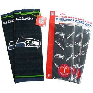 Pro Specialties Seattle Seahawks Slim Size Gift Bag & Wrapping Paper 