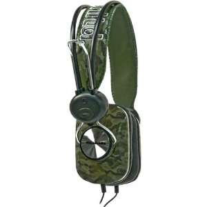  New Camo Pulse Over Ear Headphones   GE4732 Electronics