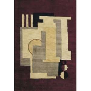  Kas Indira Boxes Plum 2390 36 X 56 Area Rug