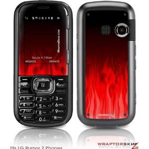  LG Rumor 2 Skin   Fire Red by WraptorSkinz Everything 