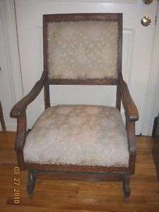 Antique Rocking Chair w/Casters  