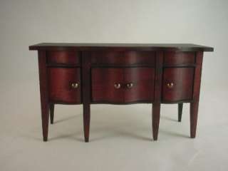 Antique Buffet Sideboard Miniature Red Stained Germany 112 VTG  