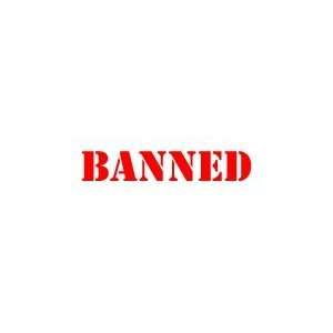  BANNED Rubber Stamp for office use self inking Office 