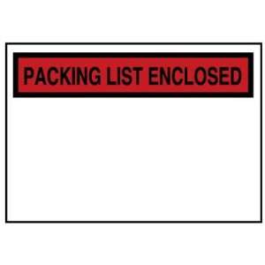  4 1/2 x 5 1/2 Red Packing List Enclosed Envelopes 