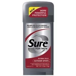 Sure for Men Invisible Solid Outdoor Sport Anti Perspirant & Deodorant 