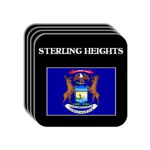 US State Flag   STERLING HEIGHTS, Michigan (MI) Set of 4 Mini Mousepad 