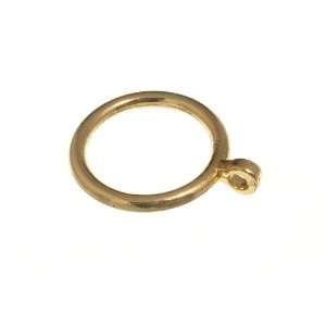  METAL CURTAIN POLE ROD RING EB BRASS PLATED 28MM ID ( pack 