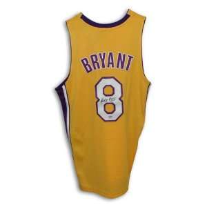 Kobe Bryant Autographed Los Angeles Lakers Gold Authentic NBA Jersey