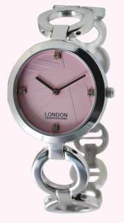Ladies Pink Stainless Watch London Underground LU31003  