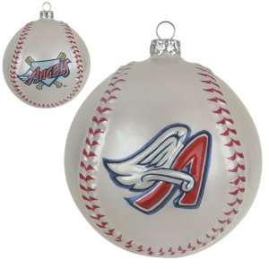  BSS   Los Angeles Angels MLB Glass Baseball Ornament (3 
