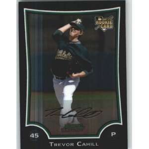  2009 Bowman Chrome #192 Trevor Cahill RC   Oakland 