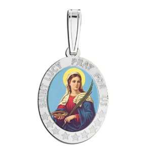  Saint Lucy Medal Color Jewelry