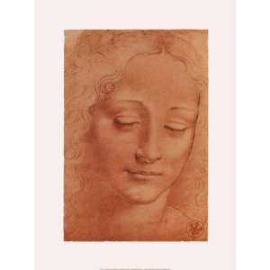  Testa di Giovinetta   Poster by Leonardo Da Vinci (12x16 