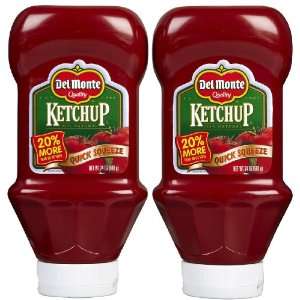 Del Monte Quick Squeeze Ketchup, 24 oz, 2 pk  Grocery 