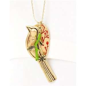  Beautiful Matte Goldtone PIGEON and Threaded Green Branch 