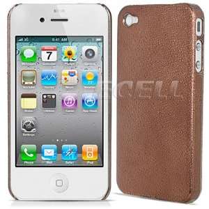  Ecell   GLOSS BROWN RAINDROPS HARD BACK CASE FOR APPLE 