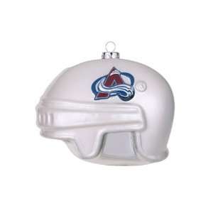  BSS   Colorado Avalanche NHL Glass Hockey Helmet Ornament 