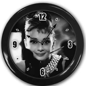   Hepburn Wall Clock Black Great Unique Gift Idea