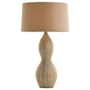  Arteriors Ames Brown Double Gourd Porcelain Lamp