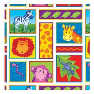  Lets Party By Amscan Jungle Animals Gift Wrap Everything 