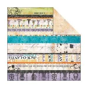 Fancy Pants Oct. 31st Double Sided Cardstock 12X12 Strips; 25 Items 