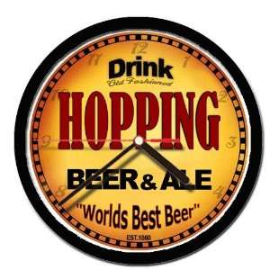  HOPPING beer and ale cerveza wall clock 