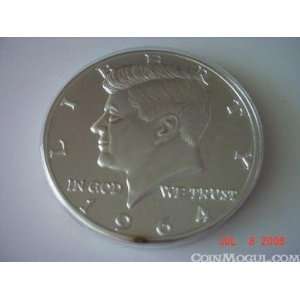  Round coin like one pound silver bar John F. Kennedy Toys 