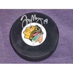  Troy Murray Autographed Chicago Blackhawks Puck 
