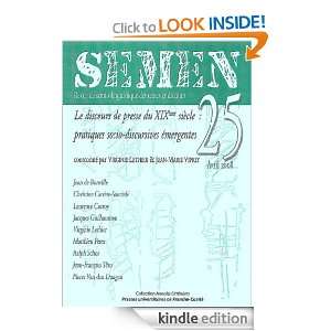 25  2008   Le discours de presse au dix neuvième siècle  pratiques 