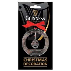  Guinness Christmas Decoration   Label Ornament (Metal 